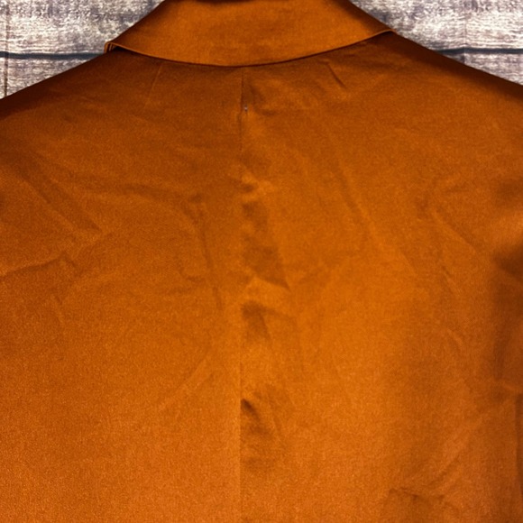 Express Boyfriend Blazer Womens S Open Front Burnt Orange 3/4 Sleeve Career NWT - Picture 8 of 12